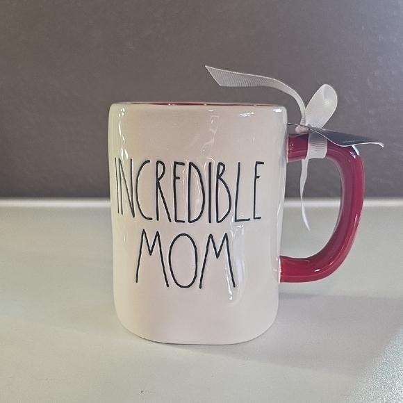 Rae Dunn Other - Rae Dunn And Pixar "Incredible Mom" Ceramic Mug - Red and White NWT